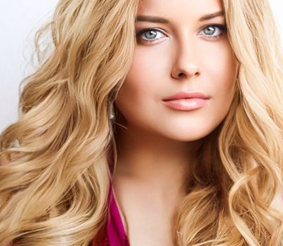 Hairstyle, beauty and hair care, beautiful blonde woman with long blond hair, glamour portrait for hair salon and haircare brand