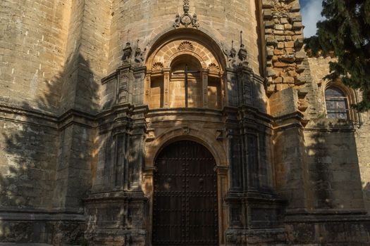 church of santa maria la mayor ronda spain , town hall square