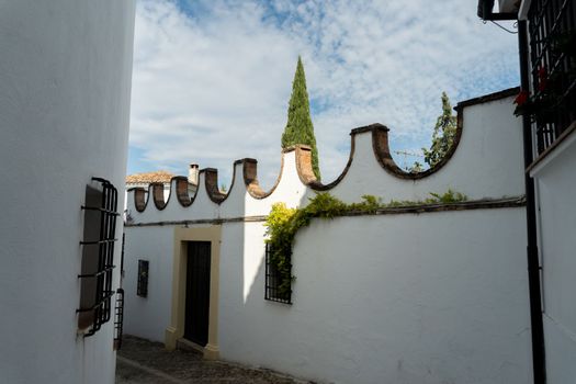 streets of ronda,malaga , white villages of andalucia tourist destination