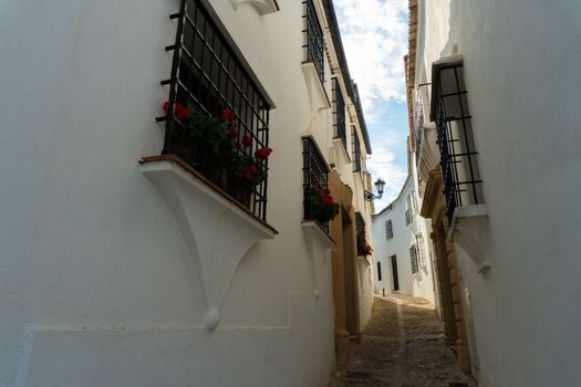 streets of ronda,malaga , white villages of andalucia tourist destination