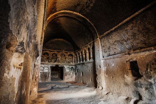 Astonishing Selime Monastery monks' living quarters in Cappadocia, Turkey