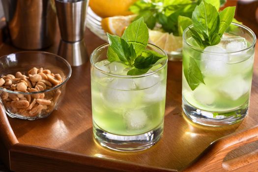 Thai Basil Gimlet Cocktail is a light, incredibly refreshing summer cocktail.