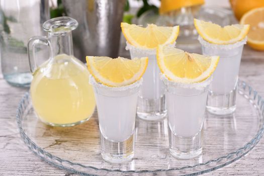 Freshly squeezed lemon juice paired with vodka offers a sophisticated twist on the drink. Serve in shots with salt.