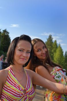 beautiful smiling girls look and you