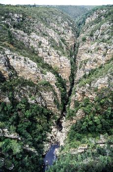 Strom river by the storm river bridge, tsitsikamma mountain, eastern cape, south africa