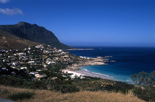 Panoramic view of llandudno bay, western Cape, south africa