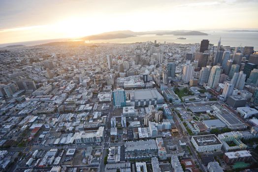  aerial view of downtown san francisco 