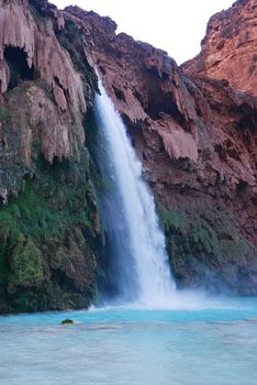 havasu falls in an indian reservation near grand canyon