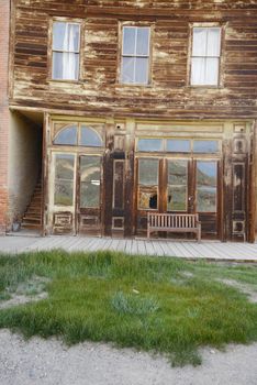 Bodie is a historic state park of a ghost town from a gold rush era in Sierra Nevada