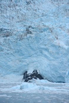 blue alaska tidewater glacier
