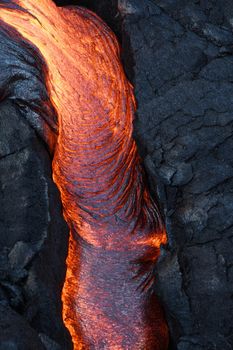 lava flow in hawaii