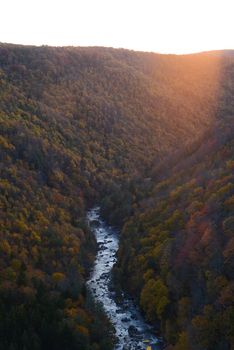 blackwater fall state park in autumn