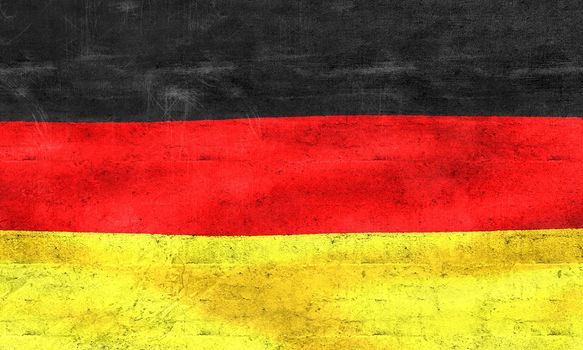 Germany flag - realistic waving fabric flag