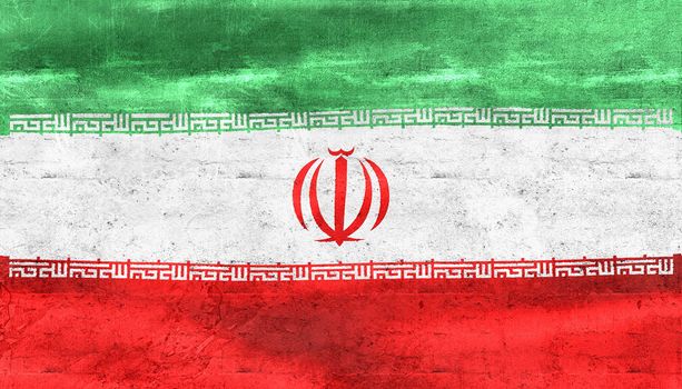 Iran flag - realistic waving fabric flag