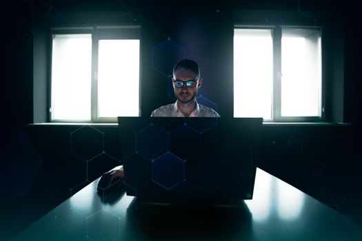 Checking price chart on digital exchange. Forex trading agency worker agent reviewing profits growth. Another crisis is coming and prices on the charts are falling down. finance business stock exchange graph chart, crypto, blockchain data analytics report analyzing. business man working on financial report. Binar. stockbroker. . High quality photo