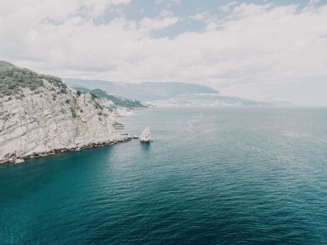 Skala Parus in Gaspra near Swallow's nest in Crimea.