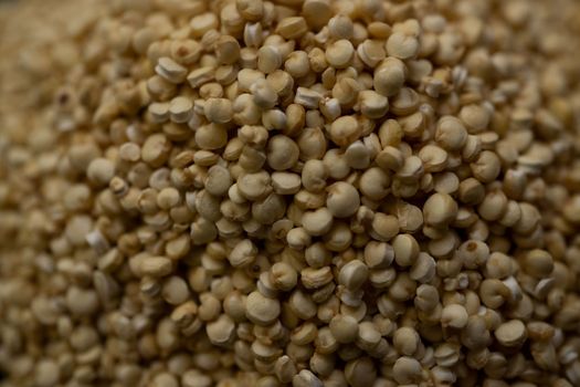 close-up of quinoa seeds out of focus macro photography