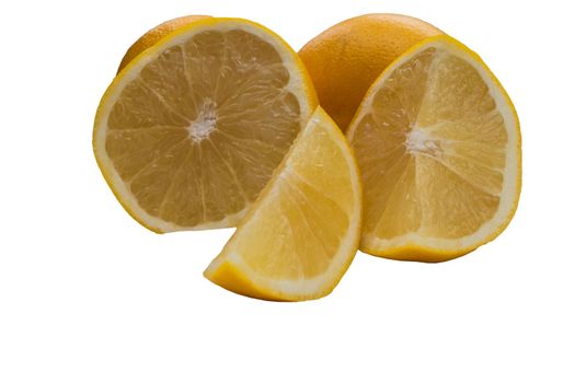 grapefruit isolated on white background, clipping path, full depth of field
