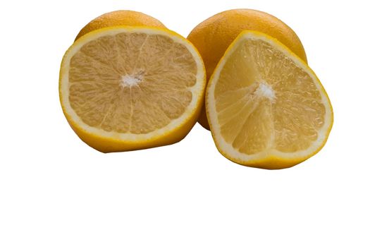 grapefruit isolated on white background, clipping path, full depth of field