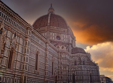 FLORENCE, ITALY - JULY, 12: View of the Florence Cathedral fo Santa Maria del Fiore on July 12, 2016