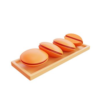 3d illustration of asian food Dorayaki