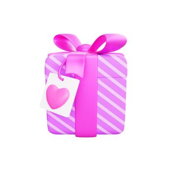 3d rendering valentine's day gift love icon