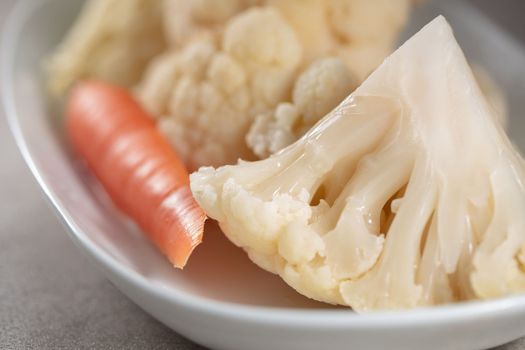 Pickled cauliflower. High quality photo .