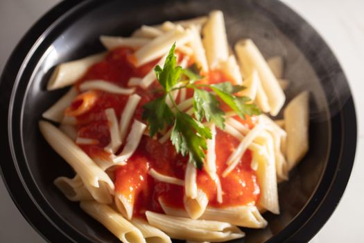 Pasta with Napoliten sauce - Penne. High quality photo