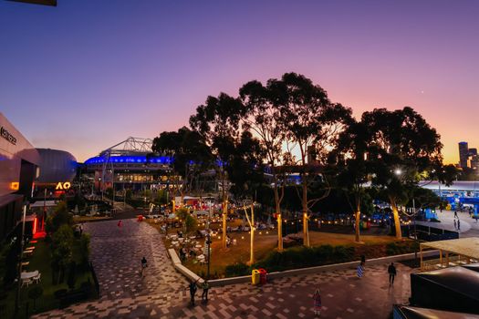 MELBOURNE, AUSTRALIA - JANUARY 24: Day 9 action of the 2023 Australian Open at Melbourne Park on January 24, 2023 in Melbourne, Australia.