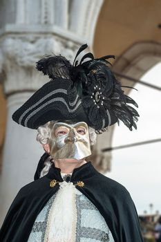 VENICE, ITALY - Febrary 7 2018: The masks of the Venice carnival 2018