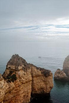 The rock formation of Ponta de Piedade - Lagos - Portugal.