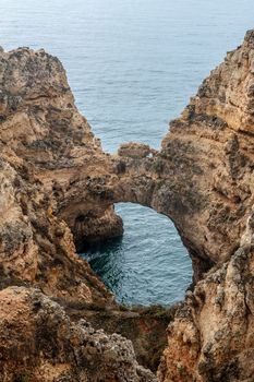 The rock formation of Ponta de Piedade - Lagos - Portugal.