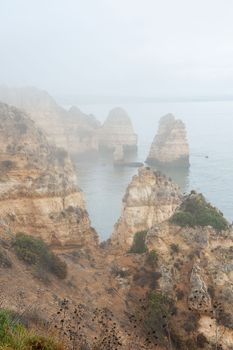 The rock formation of Ponta de Piedade - Lagos - Portugal.