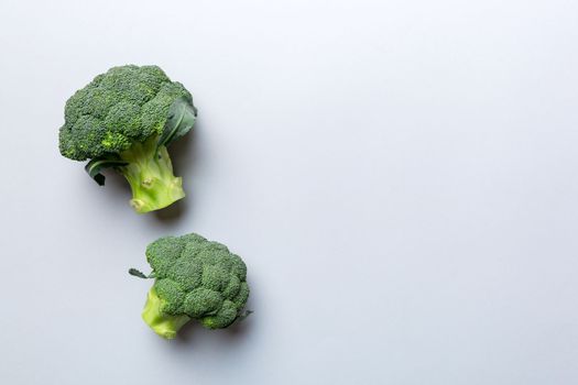 Fresh broccoli isolated on white background