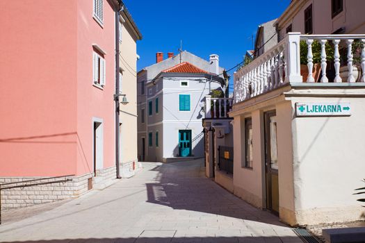 View of the Omišalj house in the krk island, Croatia