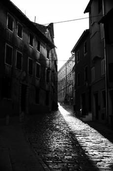 View of Rovinj little city in Istria, Croatia