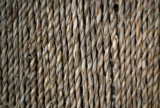 Texture, wicker basket. Close-up photo of a wicker basket.