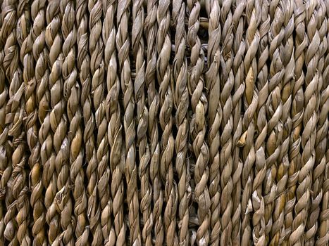 Texture, wicker basket. Close-up photo of a wicker basket.