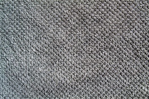 Background, texture, gray towel, fabric. Close-up photo of a gray towel.
