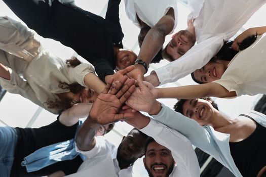 close up. portrait of a large group of diverse business people.