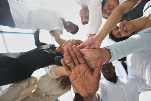 close up. portrait of a large group of diverse business people.