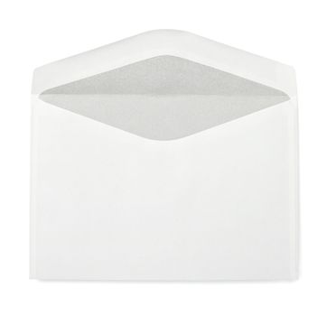 close up an envelope letter mail on white background