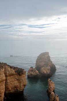 The rock formation of Ponta de Piedade - Lagos - Portugal.