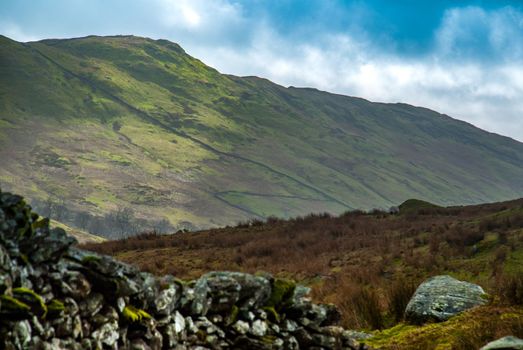 Beautiful mountains in the area Lake District. UK