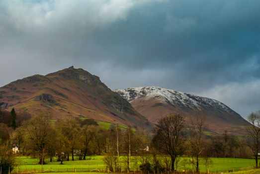 Beautiful mountains in the area Lake District. UK