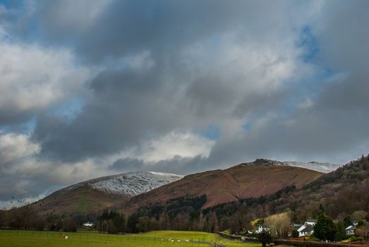 Beautiful mountains in the area Lake District. UK