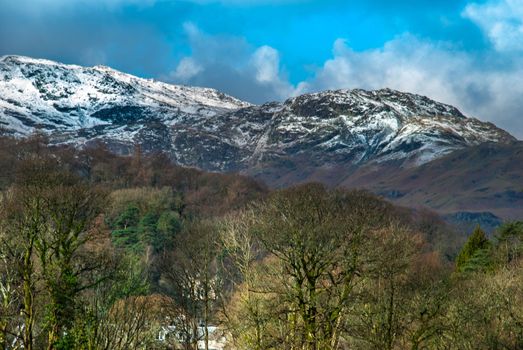 Beautiful mountains in the area Lake District. UK