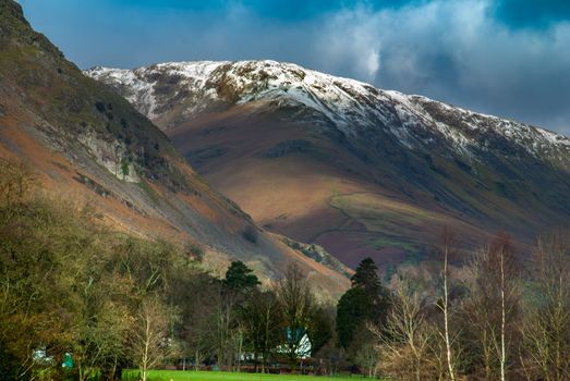 Beautiful mountains in the area Lake District. UK