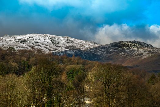 Beautiful mountains in the area Lake District. UK