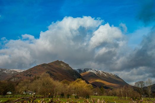 Beautiful mountains in the area Lake District. UK